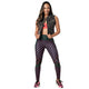 Zumba Style Denim Vest With Swarovski Crystals