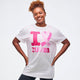 I Love Zumba Pink Tee - White