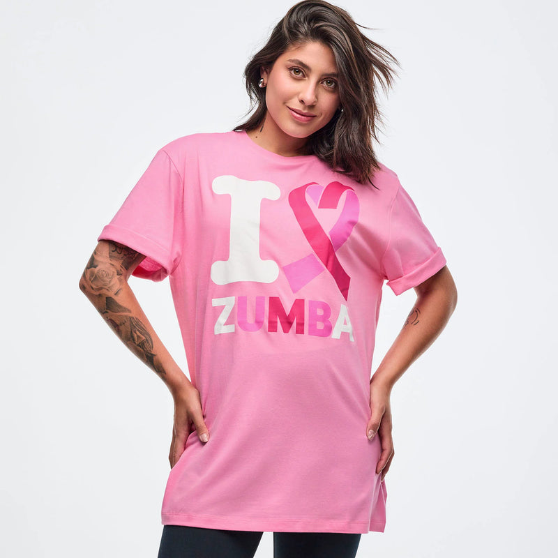 I Love Zumba Pink Tees - Pink