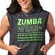 Zumba Wear Open Back Sleeveless Hoodie - Bold Black