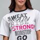 STRONG iD Boxy Top W Mesh Back - White