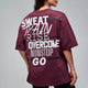 STRONG iD Oversized Tee - Dark Burgundy