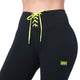 Zumba Dance Co. Laced Up Waistband Ankle Leggings