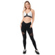 Zumba Mesh Panel High Waistband Ankle Leggings