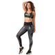 Zumba Electric High Waisted Panel Ankle Leggings