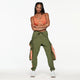 ZW X GW Mock Neck Woven Cargo Jumpsuit