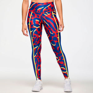Victory High Waisted Ankle Leggings With Side Inserts