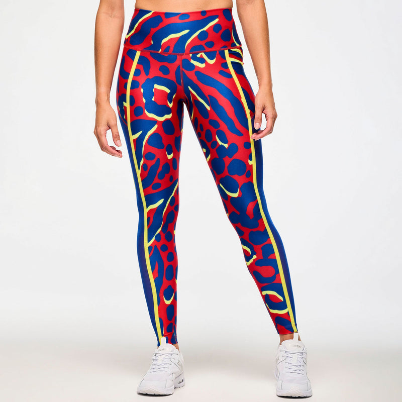Victory High Waisted Ankle Leggings With Side Inserts