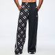 Eastern Flavor Wide Leg Pants With Wide Side Snap Placket