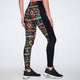 Wildbeat High Waisted Ankle Leggings - Tan/Orange