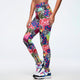 Eastern Flavor Magic High Waisted Ankle Legging - Pink/Yellow