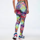 Eastern Flavor Magic High Waisted Ankle Legging - Pink/Yellow