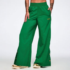 Worldwide Wide Leg Pants With Side Snaps