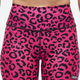 Zumba Sizzlin' High Waisted Biker Shorts - Pink/Black
