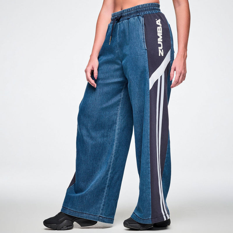 Jean Jamz Wide Leg Combo Pants