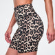 Rock n Roll Z-Lift High Waisted Biker Shorts - Black/Tan