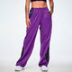 Rock n Roll Curvy Track Pants - Purple/Black