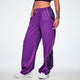 Rock n Roll Curvy Track Pants - Purple/Black