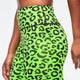 Dale-Z High Waisted Biker Shorts - Green/Black