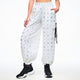 Dale-Z Parachute Cargo Pants - White/Silver