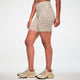 Zumba Z-Lift High Waisted Biker Shorts - Beige/Tonal
