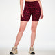 Zumba Z-Lift High Waisted Biker Shorts - Red/Black