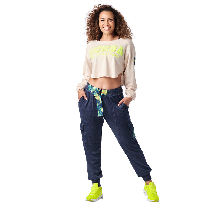 Dancing On Sunshine Crop Sweatshirt
