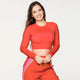 Zumba Forever Long Sleeve Crop Top