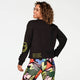 Zumba Dance Long Sleeve Crop Top