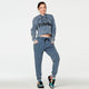 Generation Zumba Cut-Out Crop Pullover Hoodie