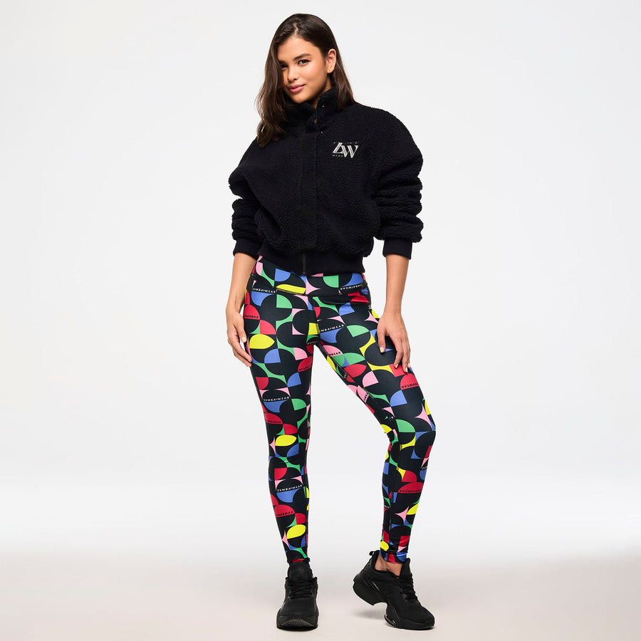 Zumba Haus High Neck Sherpa Jacket