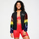 Zumba Bomber Jacket With Sequin Sleeves