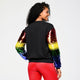 Zumba Bomber Jacket With Sequin Sleeves