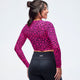 Sizzlin' Long Sleeve Mesh Crop Top