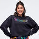 Sizzlin' Long Sleeve Oversized Crop Top