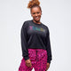 Sizzlin' Long Sleeve Oversized Crop Top