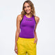 Apres Zumba High Neck Colorblock Tank