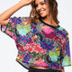 Eastern Flavor Boxy Dolman Crop Top