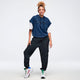 Latin Movement Short Sleeve Crop Pullover Hoodie