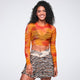 Wildbeat Long Sleeve Mesh Crop Top