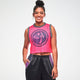 Electric Feel Loose Mesh Crop Tank