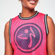 Electric Feel Loose Mesh Crop Tank
