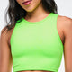 Jean Jamz High Neck Crop Tank