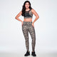 Rock n Roll Z-Lift Square Neck Bra With Mesh - Black/Tan