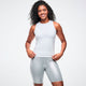 Dale-Z High Neck Racerback Tank - White