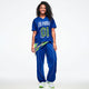 Dale-Z Mesh Top With Yoke - Surfs Up Blue