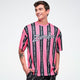 Dale-Z Oversized Drop Shoulder Tee - Pink/Black