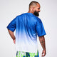 Dale-Z Oversized Drop Shoulder Tee - Blue/White