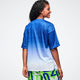 Dale-Z Oversized Drop Shoulder Tee - Blue/White
