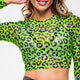 Dale-Z Long Sleeve Mesh Crop Top
